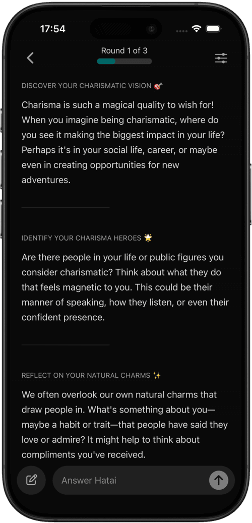 the Hatai Audio generation conversation